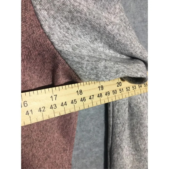 Womens Bobbie Brooks Hoodie Purple Grey Casual Winter Layering Classic Basic - Picture 3 of 5